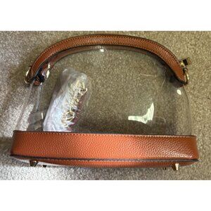 Hoxis Stadium Approved Bag Vegan Leather Trim And Chain